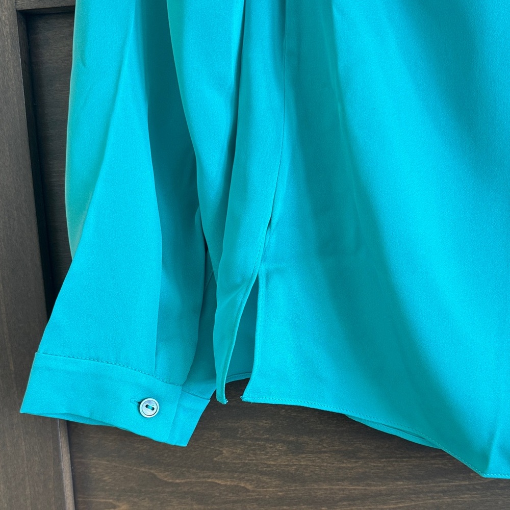 Kobi Halperin Elegant Teal Women's Top - Picture 8 of 9